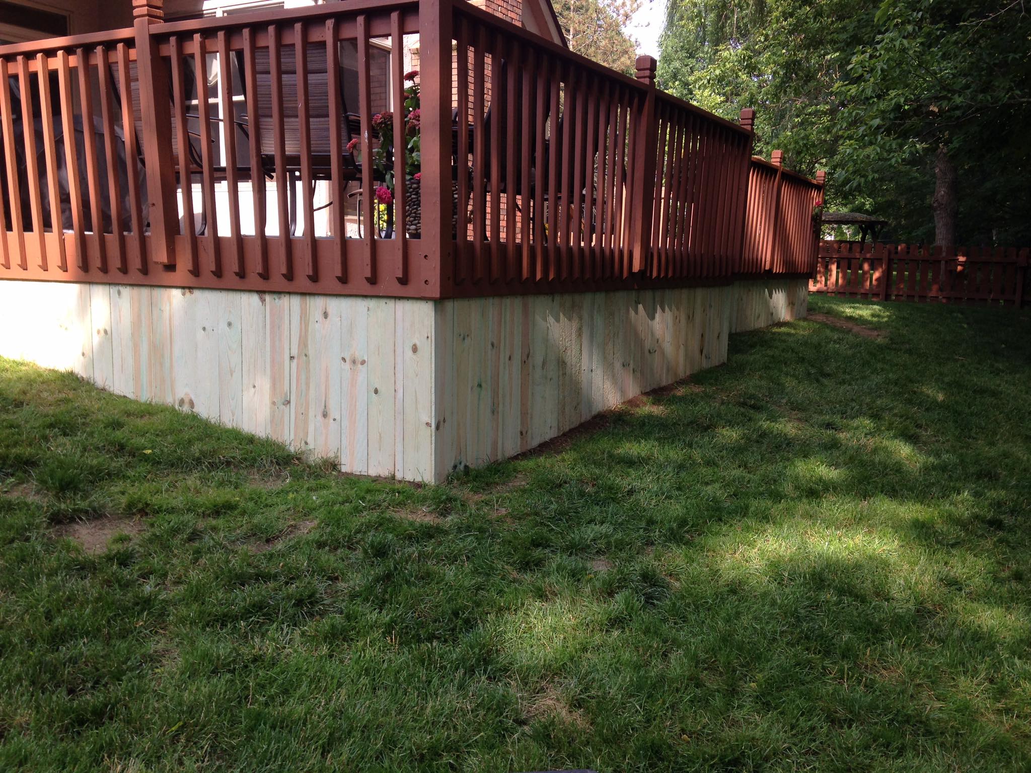 Painted Deck and Rails