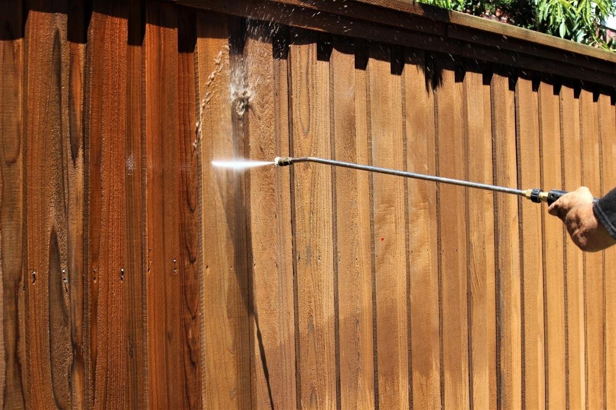 Pressure Washing Fence