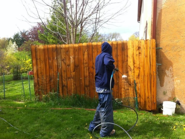 Power Washing Fence