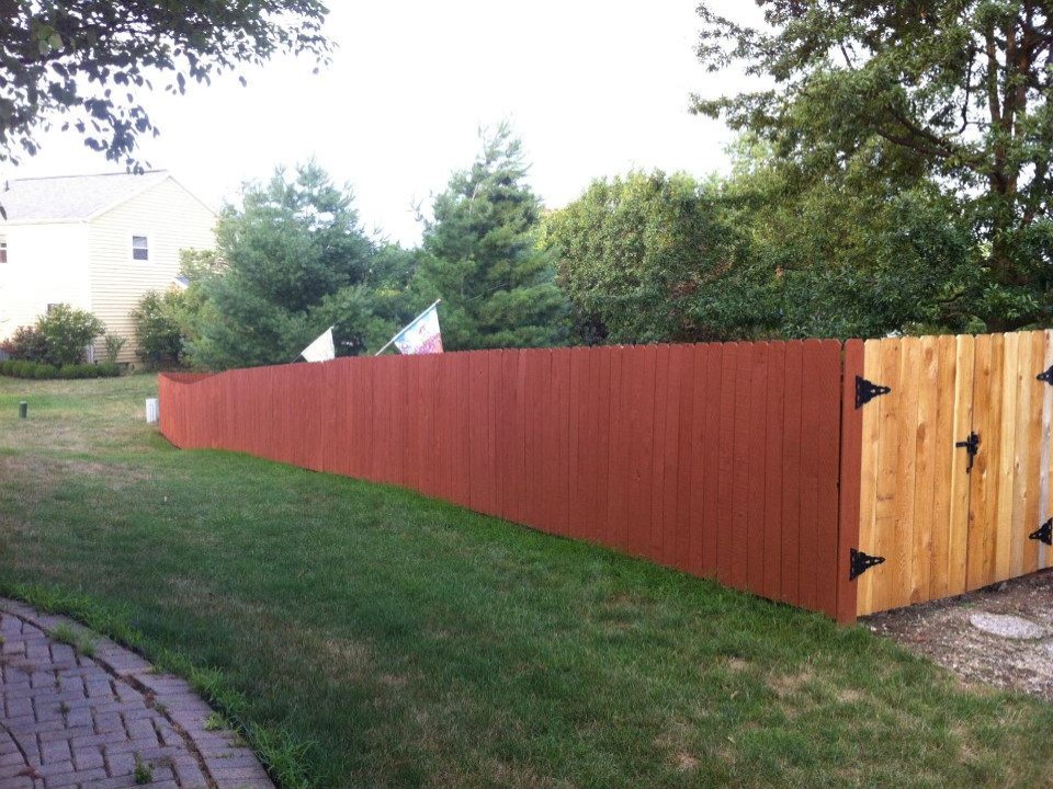 Red Painted Fence