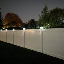 Residential Fencing with Solar Post Caps